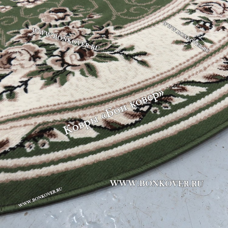 Ковер Лайт Карпет New 4 Дизайн 02 Зеленый Овал